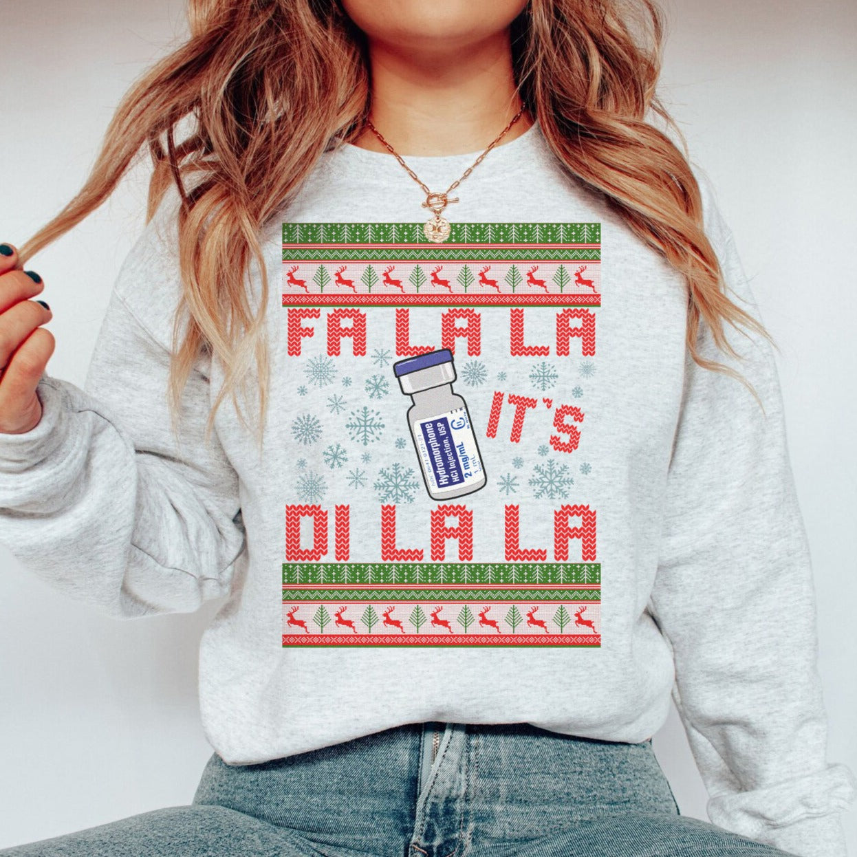 Fa-La-La It's Di-La-La Ugly Christmas Sweater