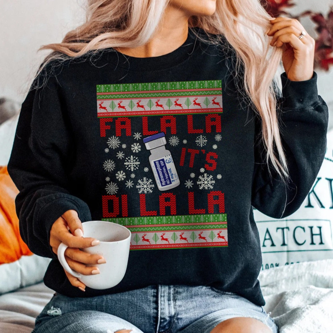 Fa-La-La It's Di-La-La Ugly Christmas Sweater