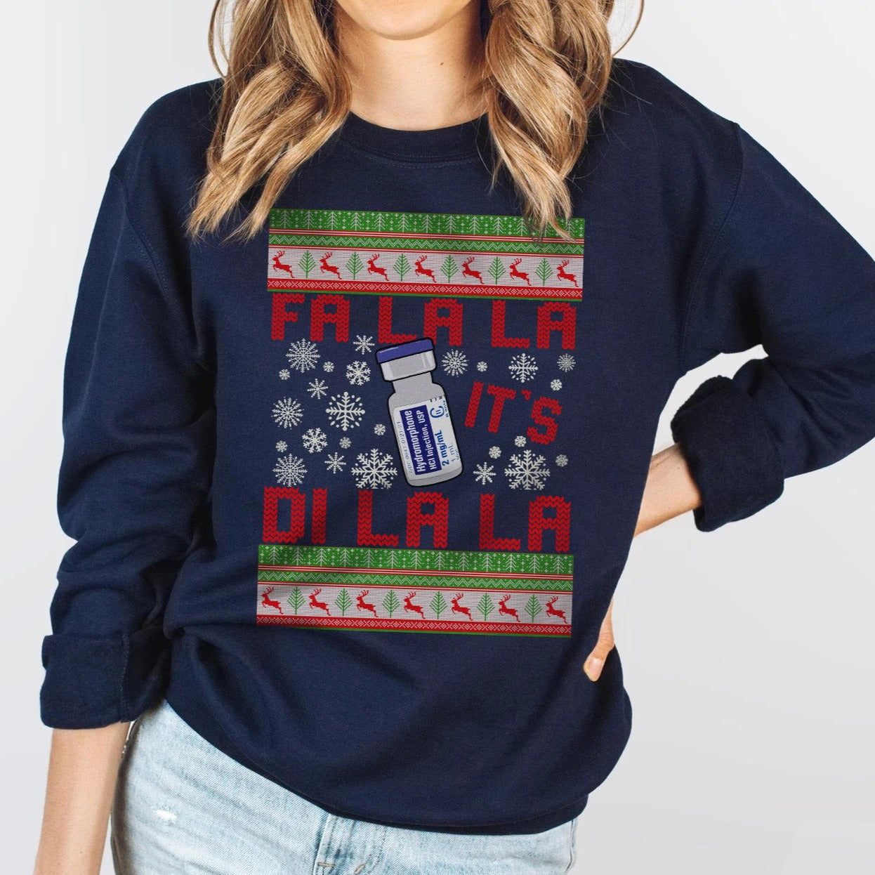 Fa-La-La It's Di-La-La Ugly Christmas Sweater