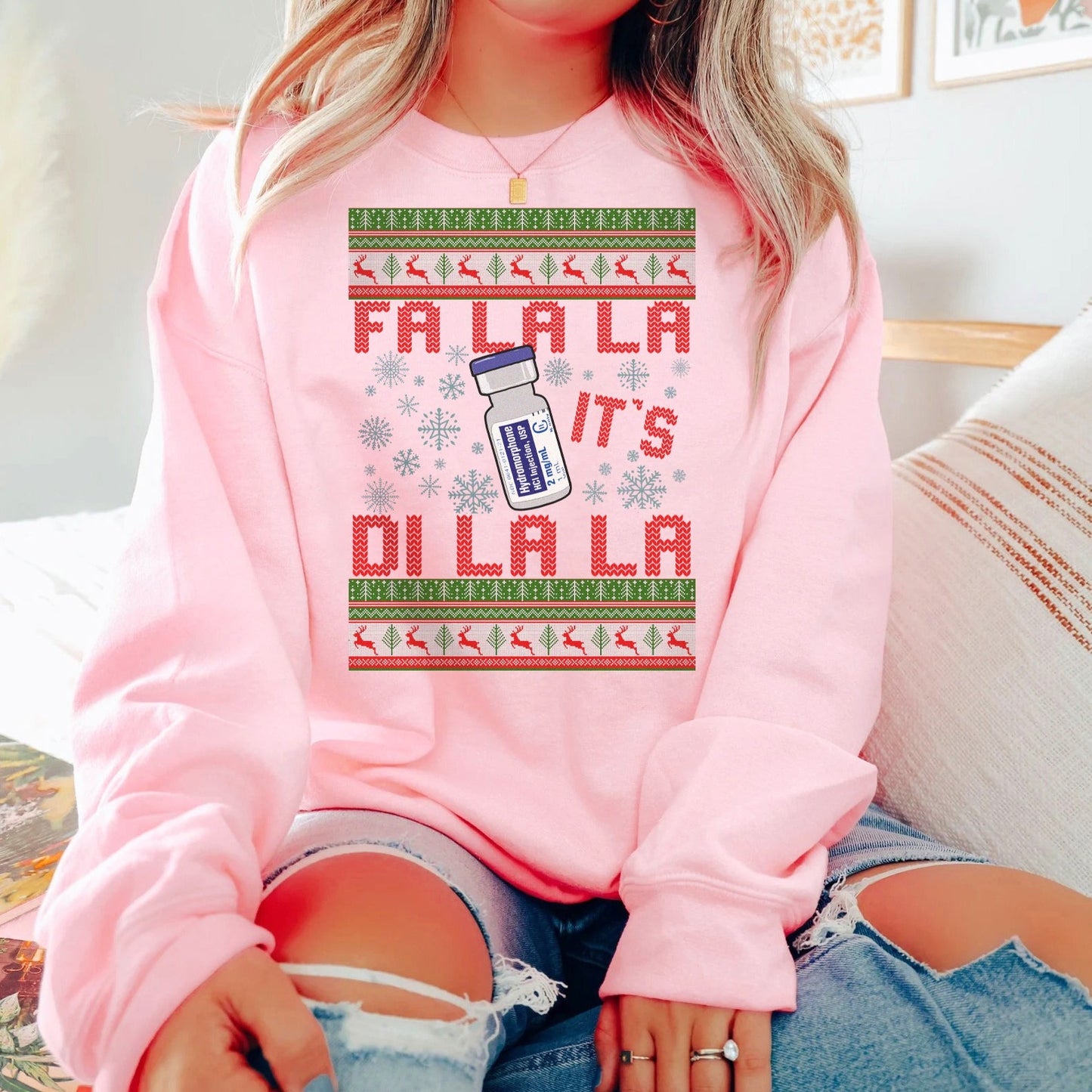 Fa-La-La It's Di-La-La Ugly Christmas Sweater