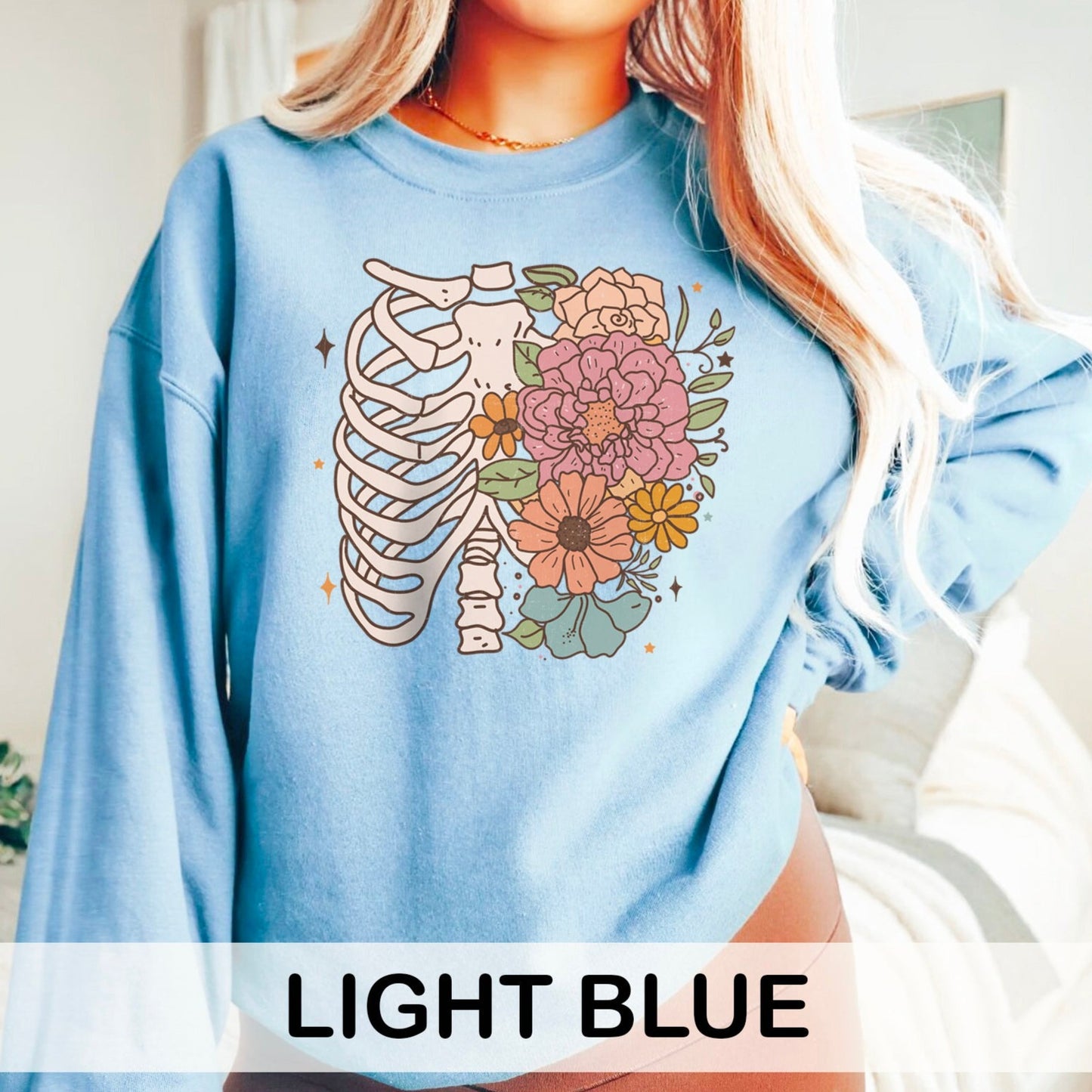 Floral Rib Cage Sweatshirt