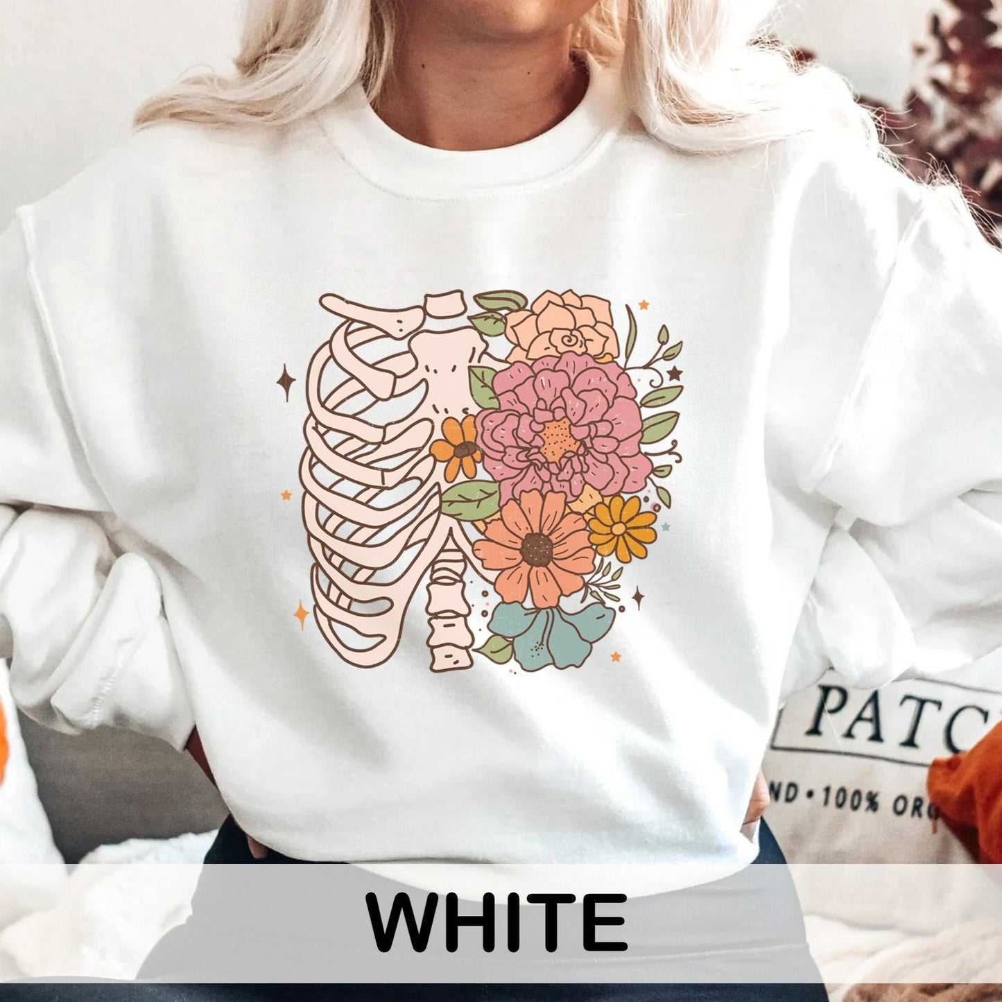 Floral Rib Cage Sweatshirt