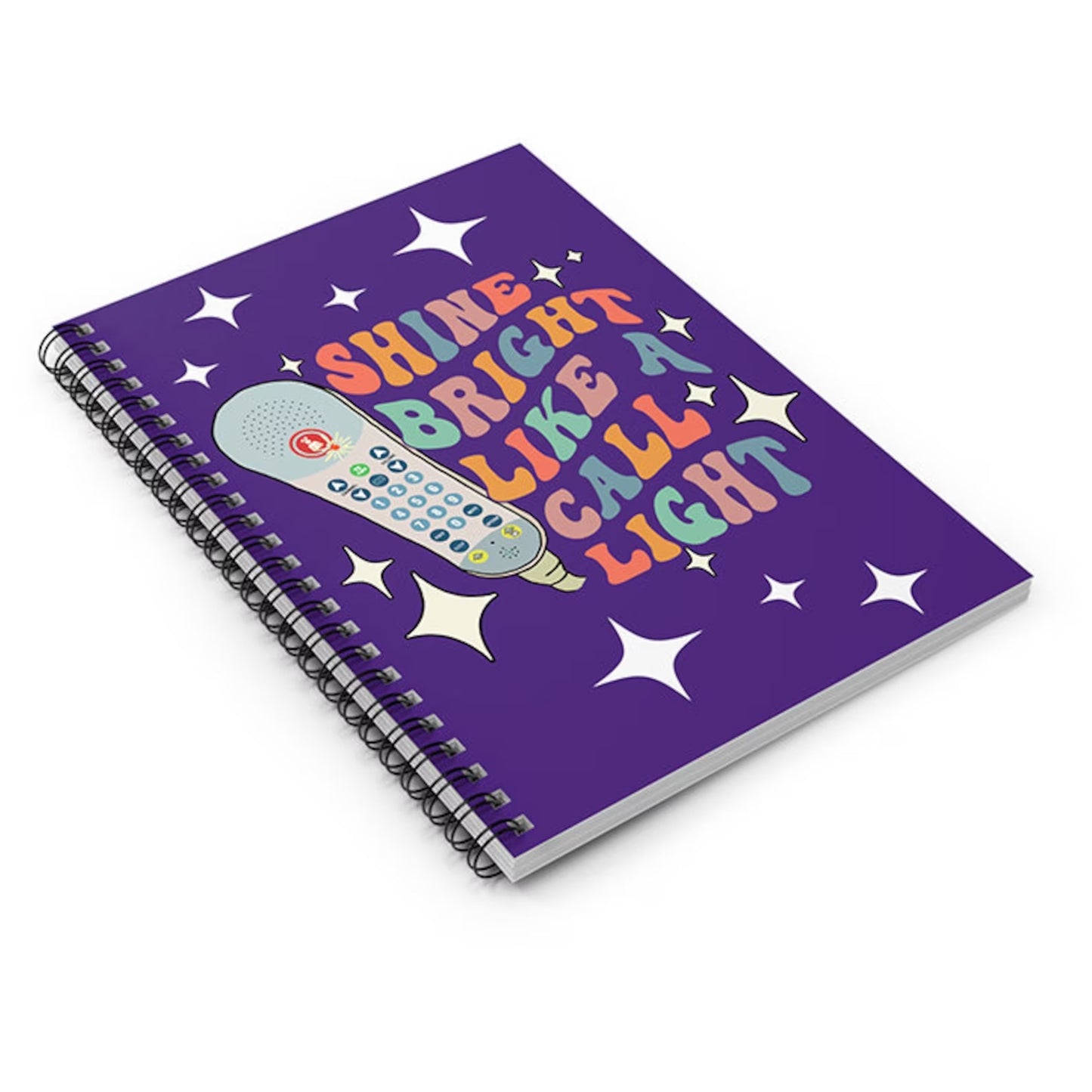 Shine Bright Like a Call Light Spiral Notebook
