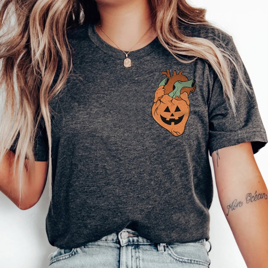 Jack-o-lantern Heart T-Shirt