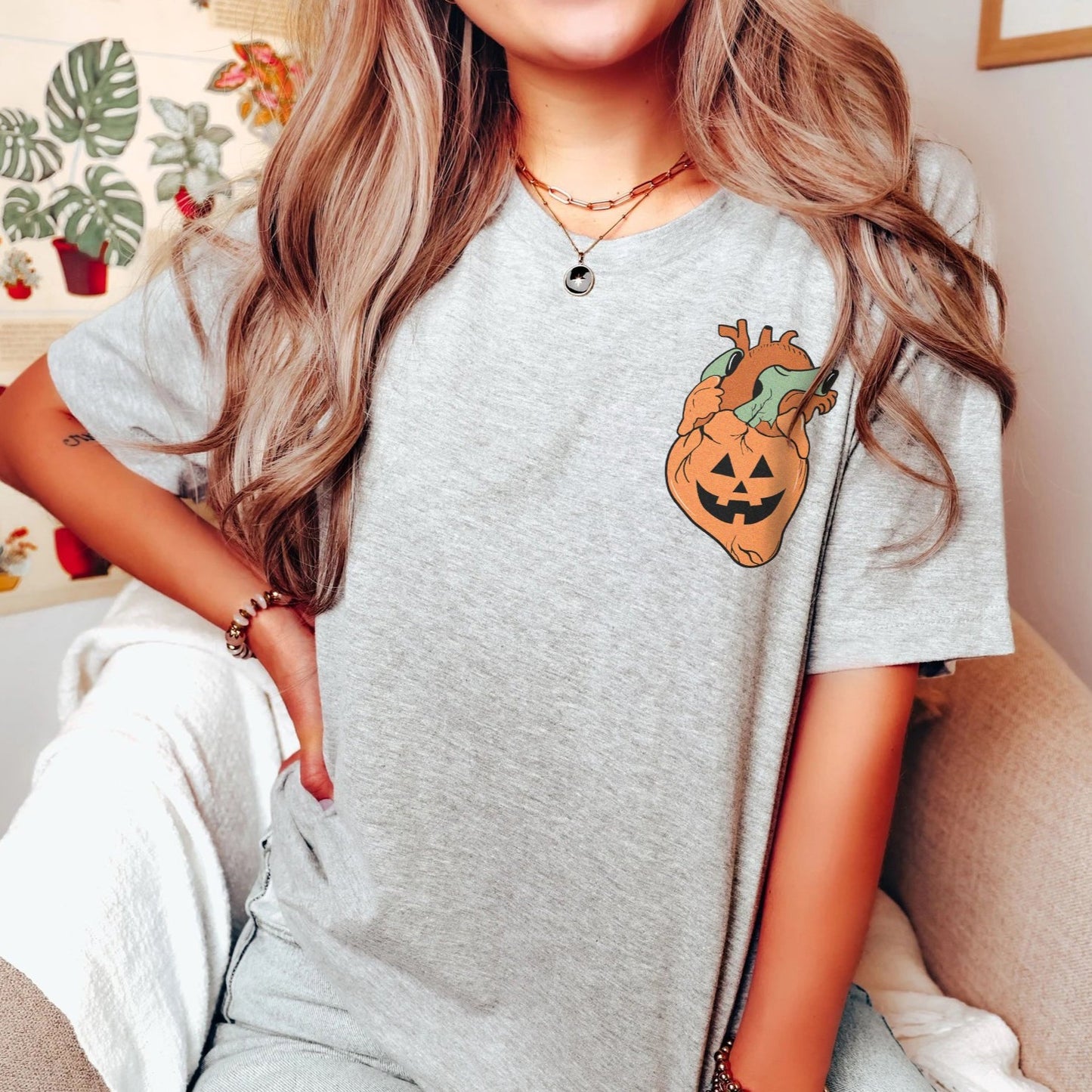 Jack-o-lantern Heart T-Shirt