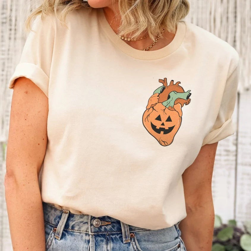 Jack-o-lantern Heart T-Shirt