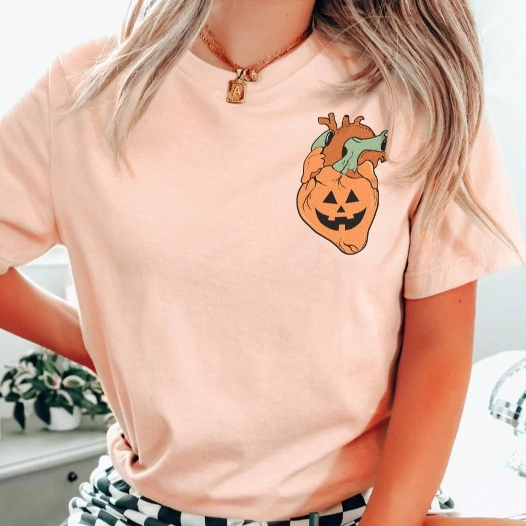 Jack-o-lantern Heart T-Shirt