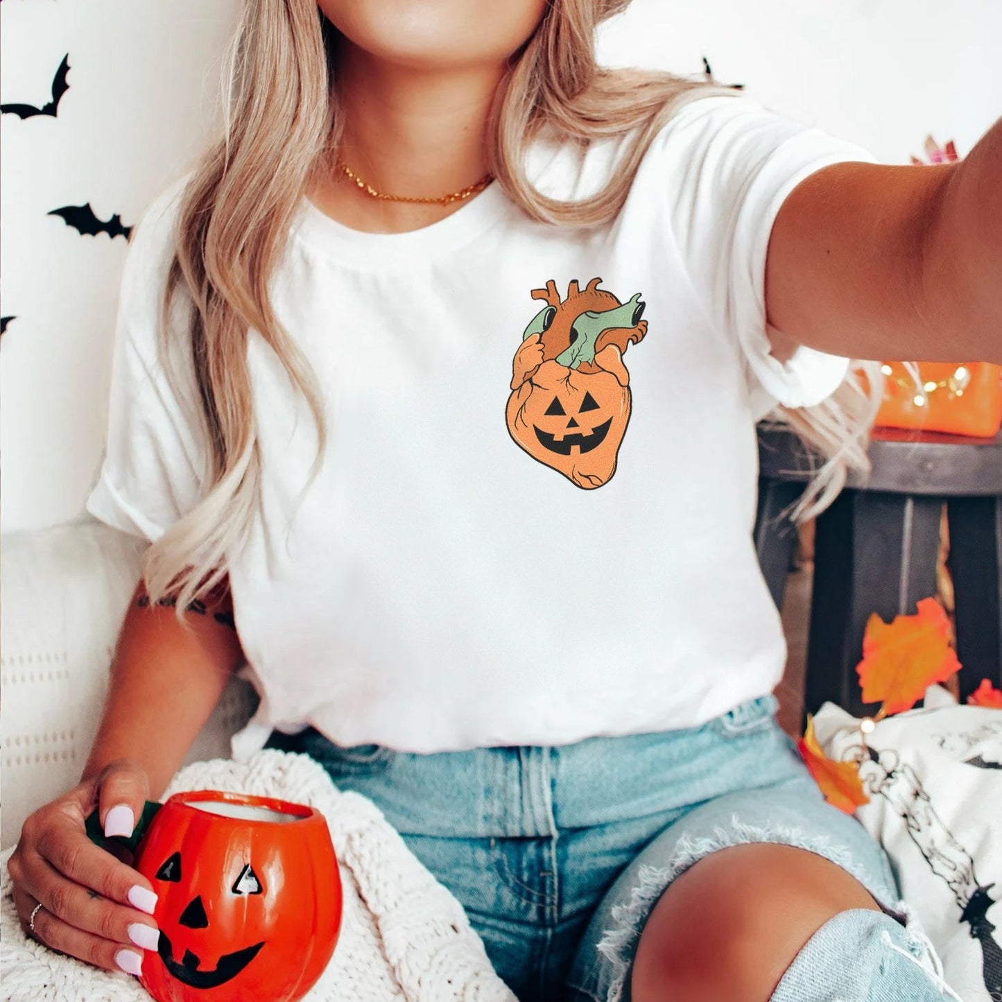 Jack-o-lantern Heart T-Shirt