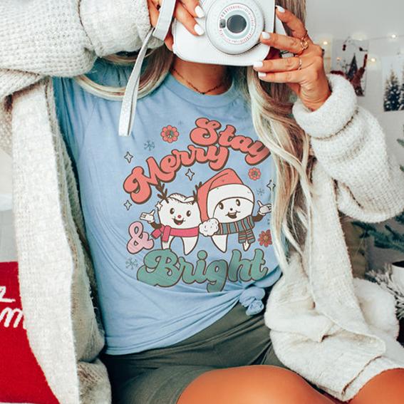 Stay Merry & Bright Dental T-Shirt