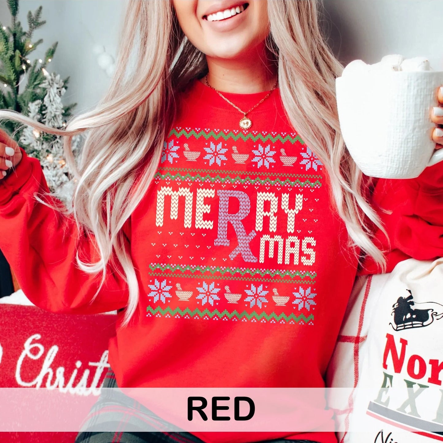 Merry Rxmas Ugly Christmas Sweater