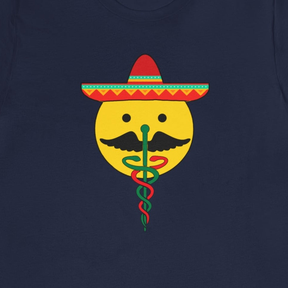 Cinco De Mayo Caduceus Face T-Shirt