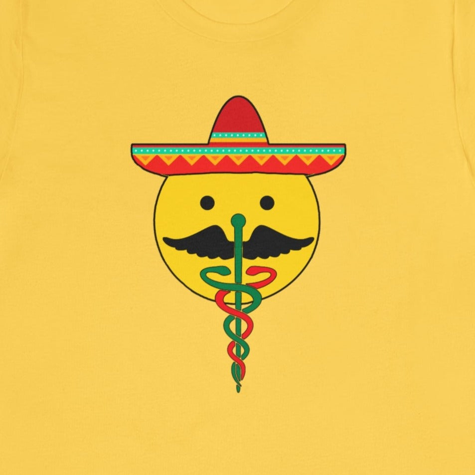 Cinco De Mayo Caduceus Face T-Shirt
