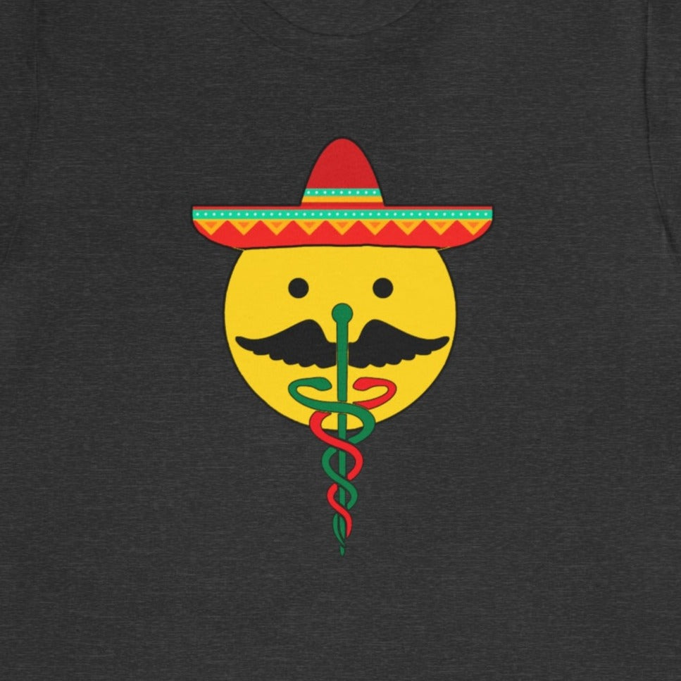 Cinco De Mayo Caduceus Face T-Shirt
