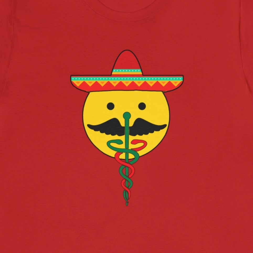 Cinco De Mayo Caduceus Face T-Shirt