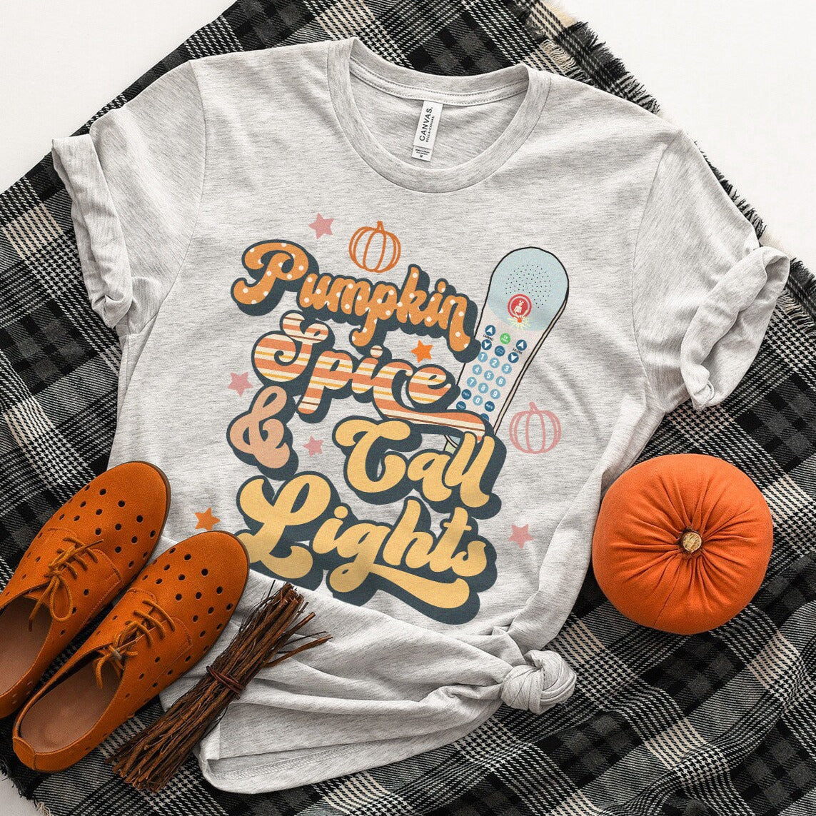 Pumpkin Spice & Call Lights T-Shirt