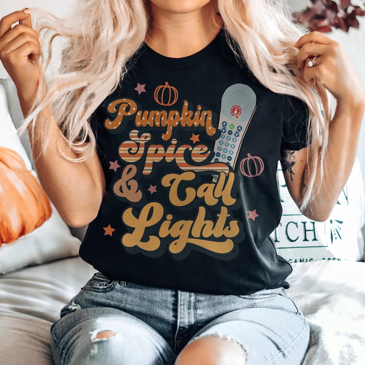 Pumpkin Spice & Call Lights T-Shirt