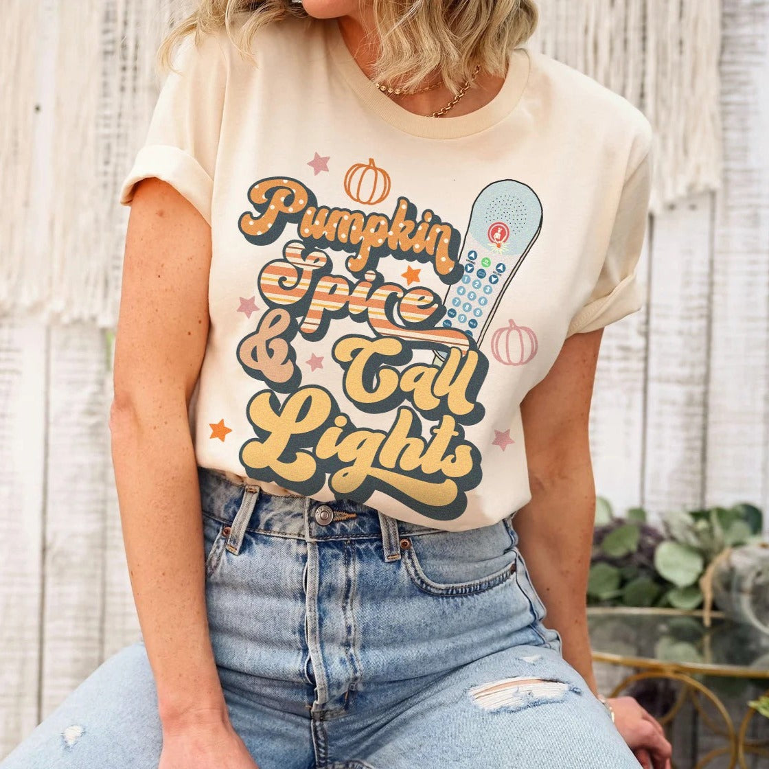 Pumpkin Spice & Call Lights T-Shirt