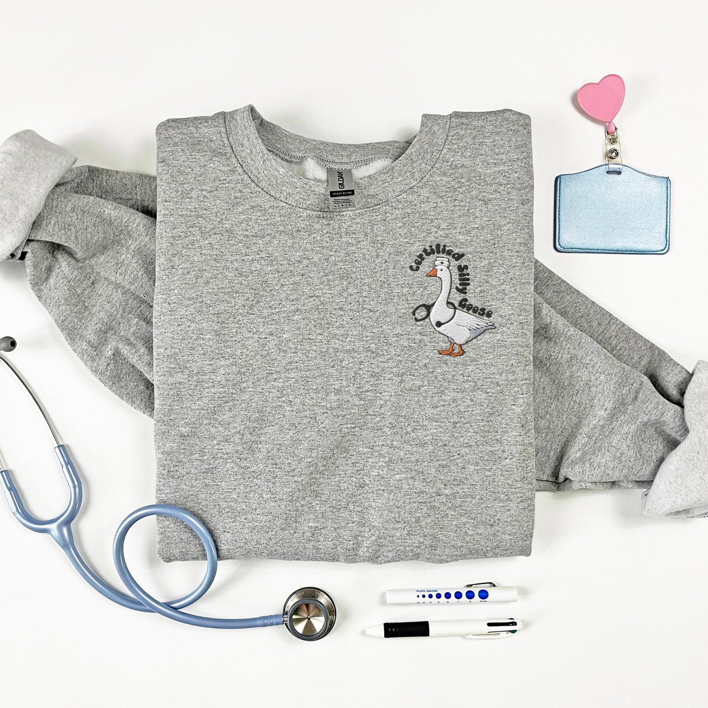 Embroidered Certified Silly Goose Sweatshirt