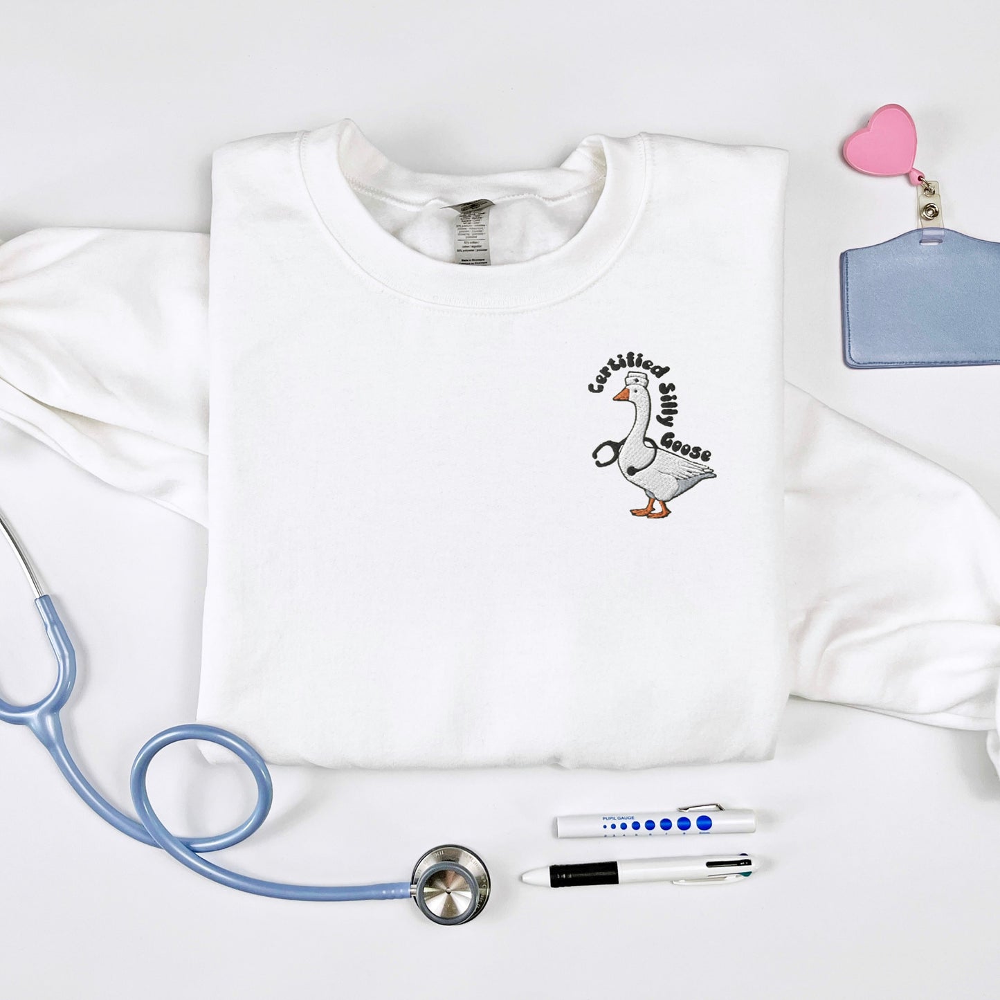 Embroidered Certified Silly Goose Sweatshirt