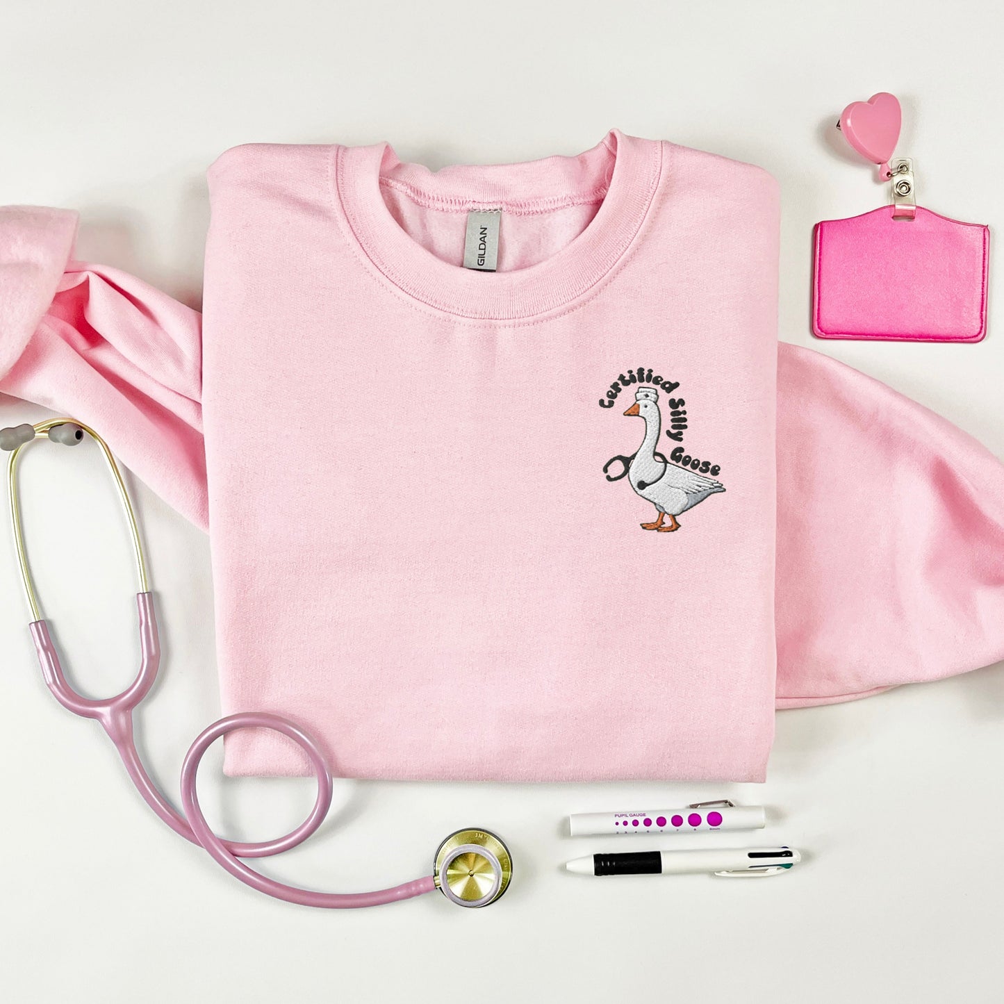 Embroidered Certified Silly Goose Sweatshirt