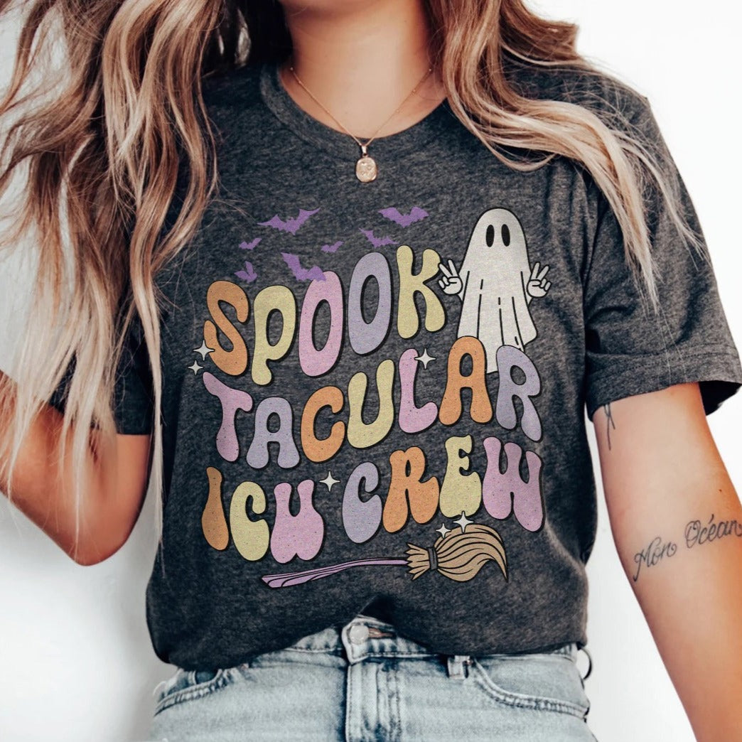 T-shirt Fille Spooktacular – Squelette, Sans Manches, Polyester – Taille 9-10 Ans