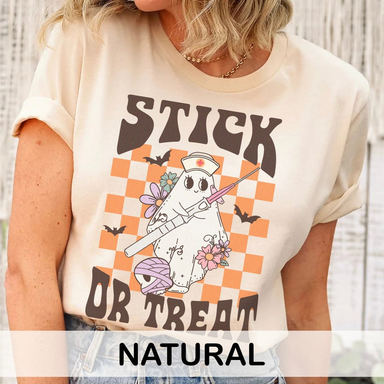 Retro Stick Or Treat T-Shirt