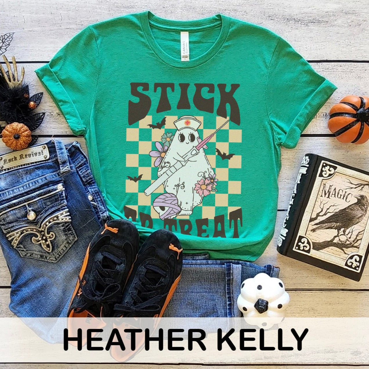 Retro Stick Or Treat T-Shirt