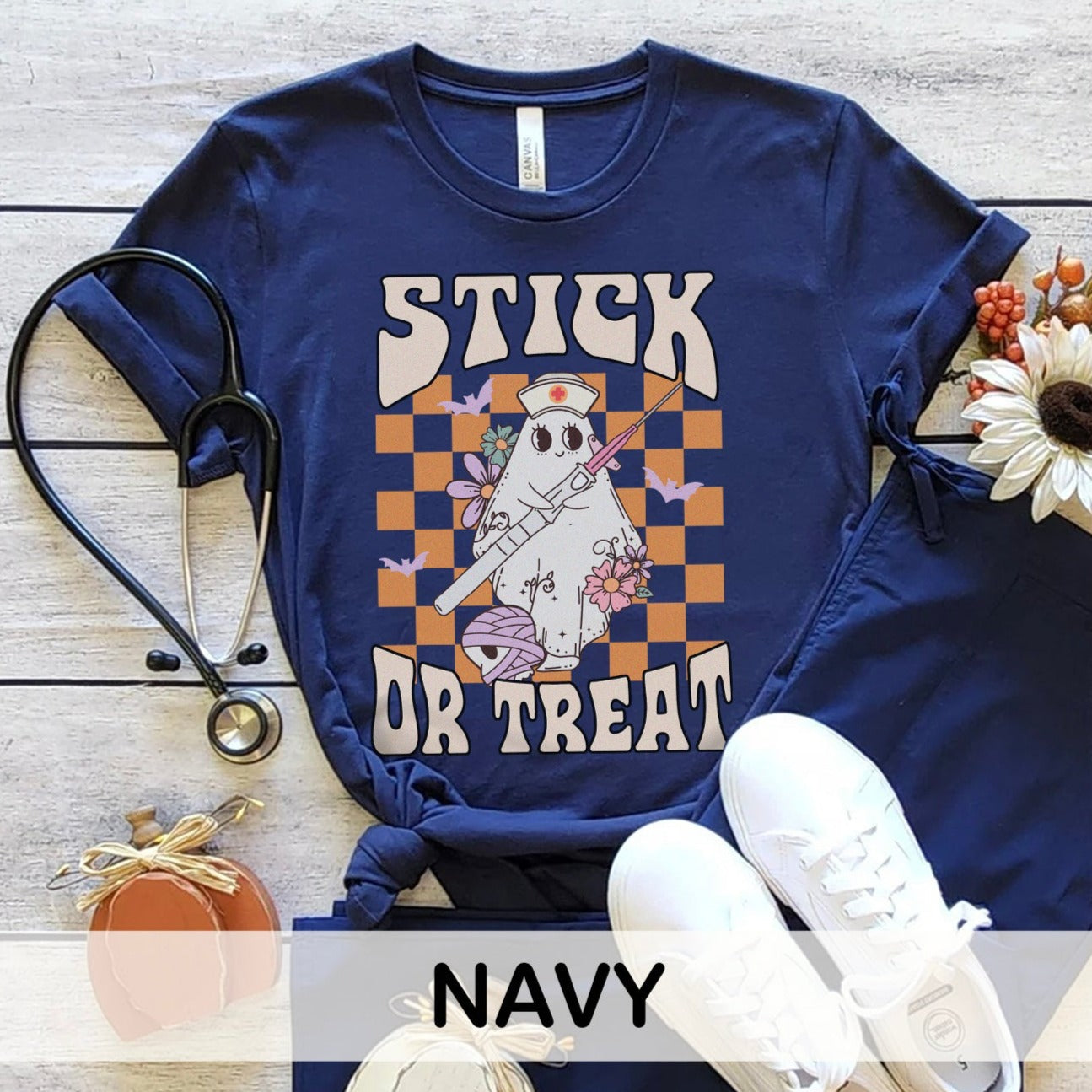 Retro Stick Or Treat T-Shirt