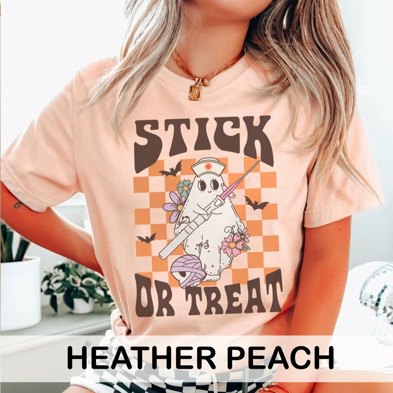 Retro Stick Or Treat T-Shirt