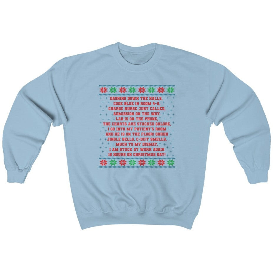 Funny Nurse Christmas Poem Ugly Sweater