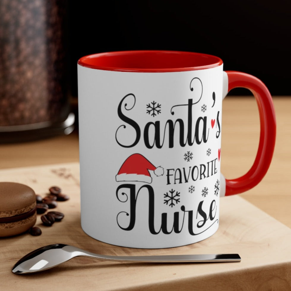 Santa's Favorite Nurse Mug