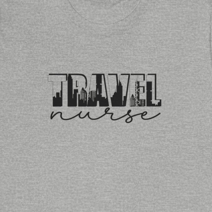 Travel Nurse Skyline Silhouette T-Shirt