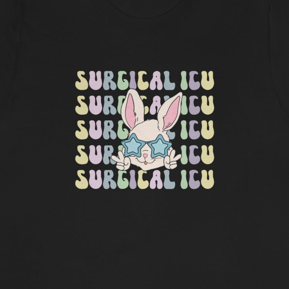 Retro Surgical ICU Easter Bunny T-Shirt