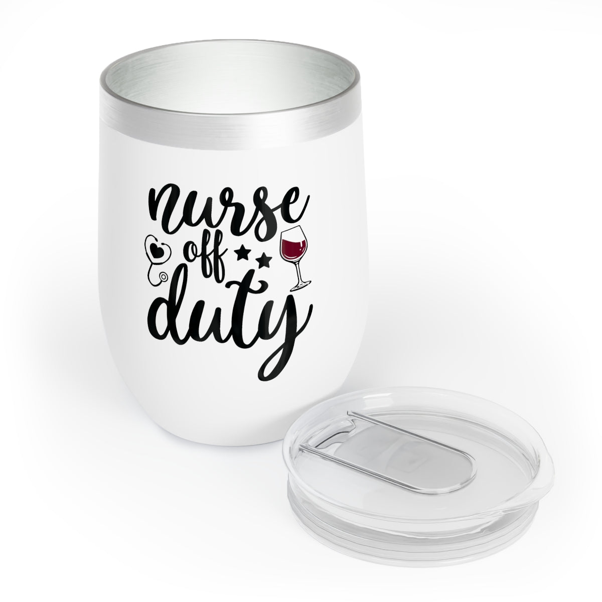 Nurse Off Duty Insulated Wine Tumbler