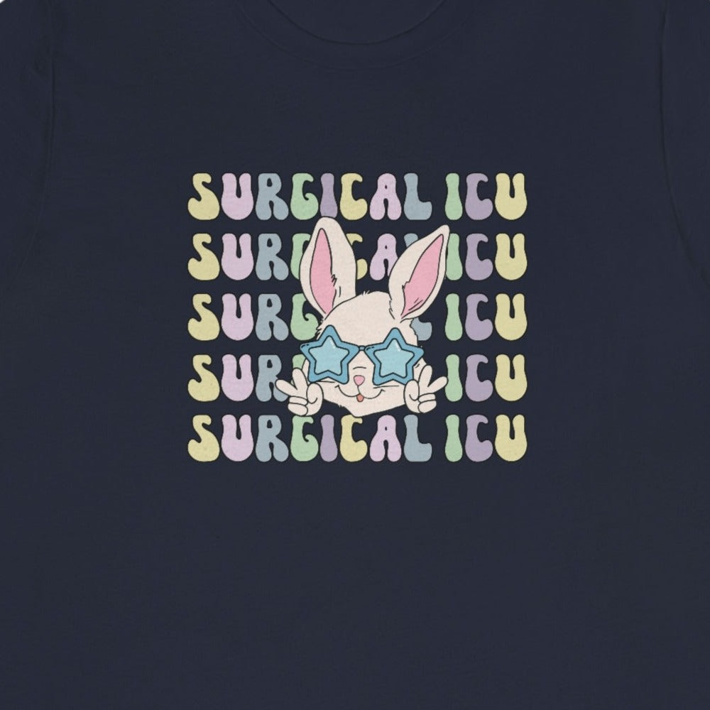 Retro Surgical ICU Easter Bunny T-Shirt
