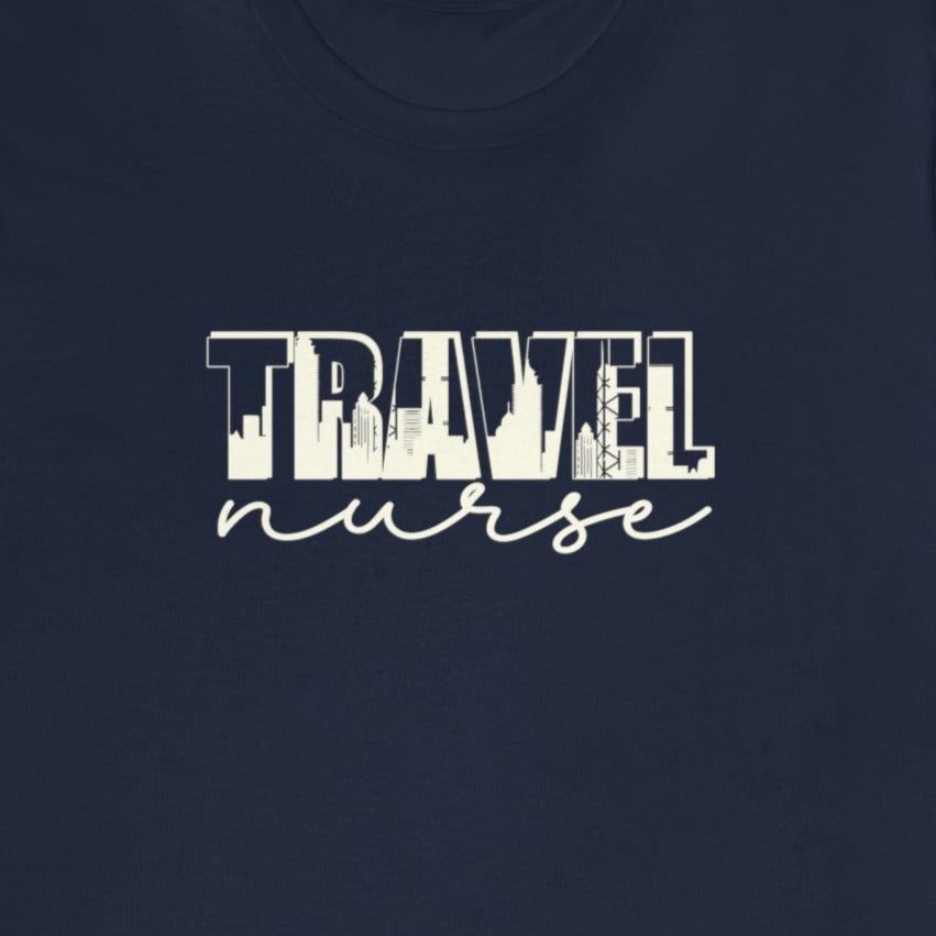 Travel Nurse Skyline Silhouette T-Shirt