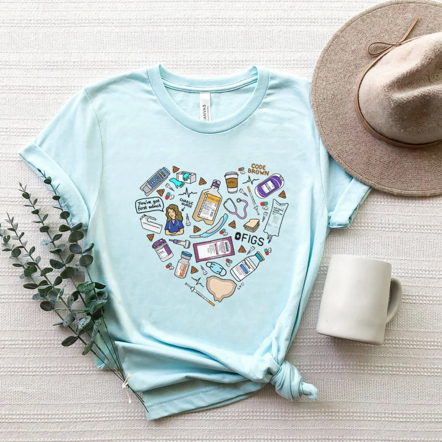ICU Nurse Favorite Things T-Shirt