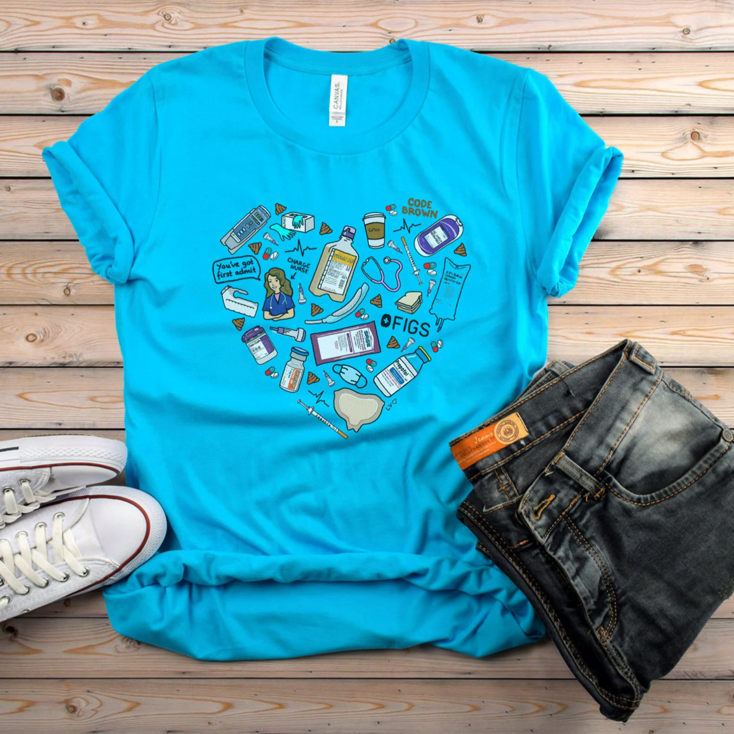 ICU Nurse Favorite Things T-Shirt