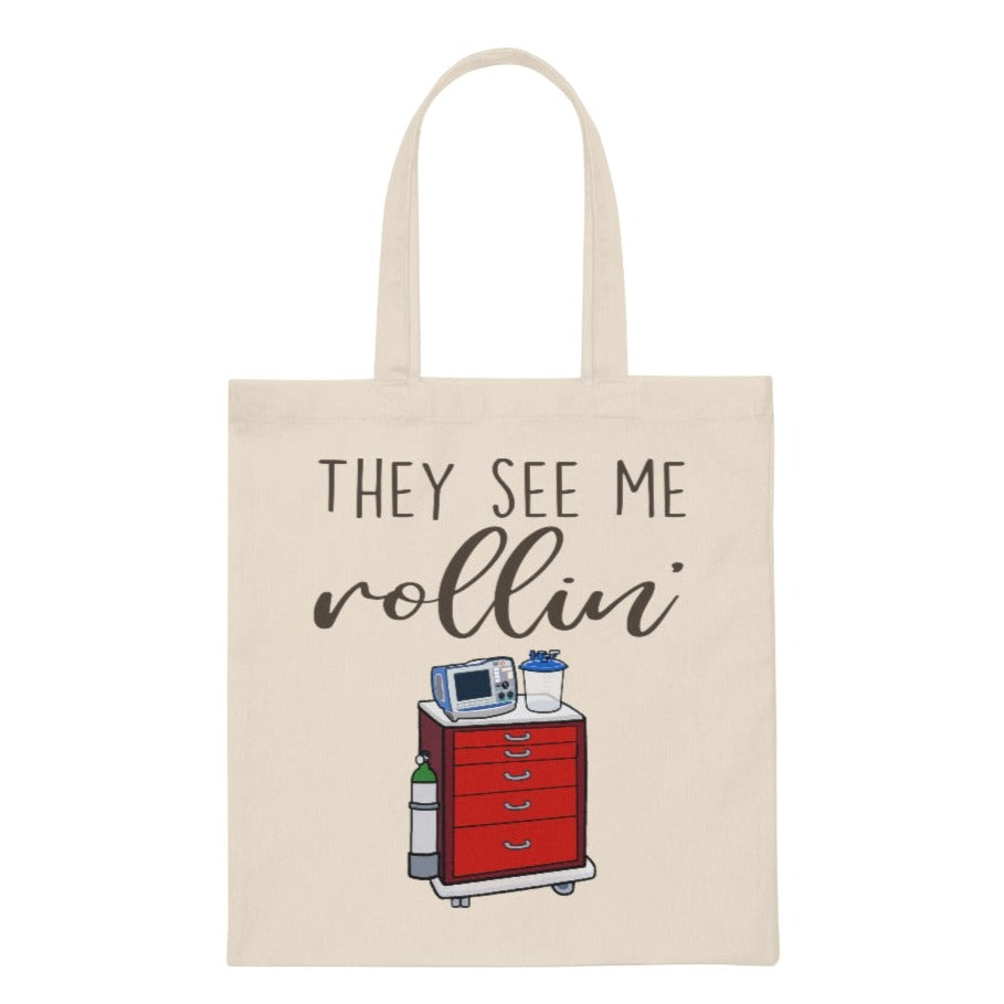 See Me Rollin' Crash Cart Tote Bag