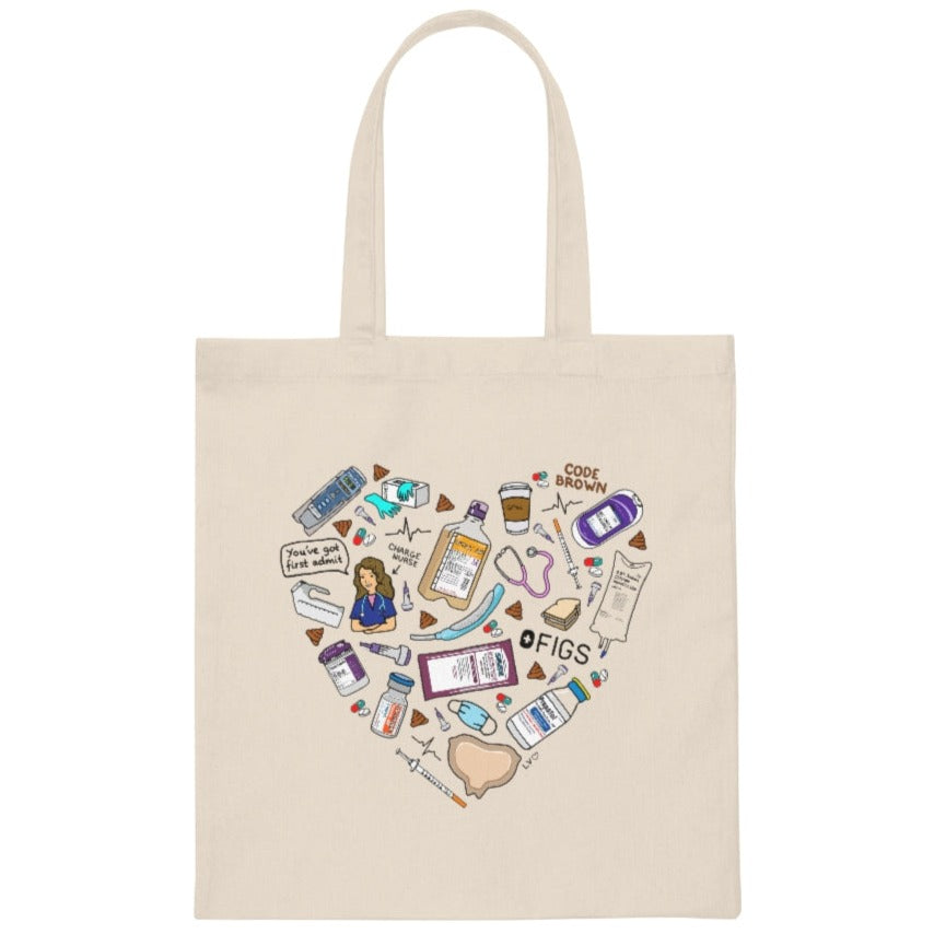 Bedside Nurse Favorite Things Canvas Tote Bag