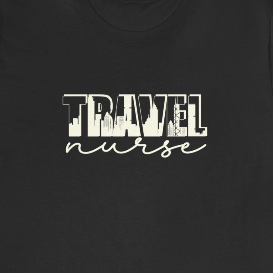 Travel Nurse Skyline Silhouette T-Shirt
