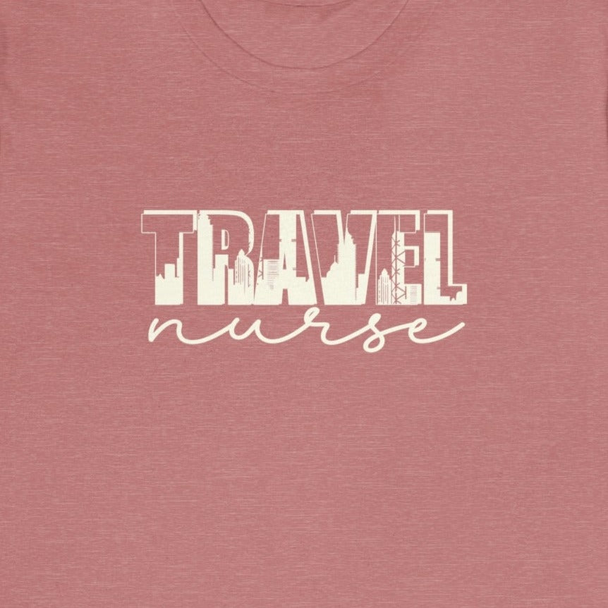 Travel Nurse Skyline Silhouette T-Shirt
