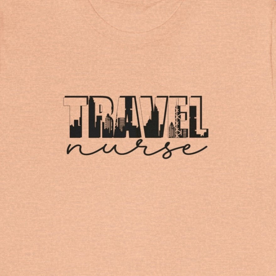 Travel Nurse Skyline Silhouette T-Shirt