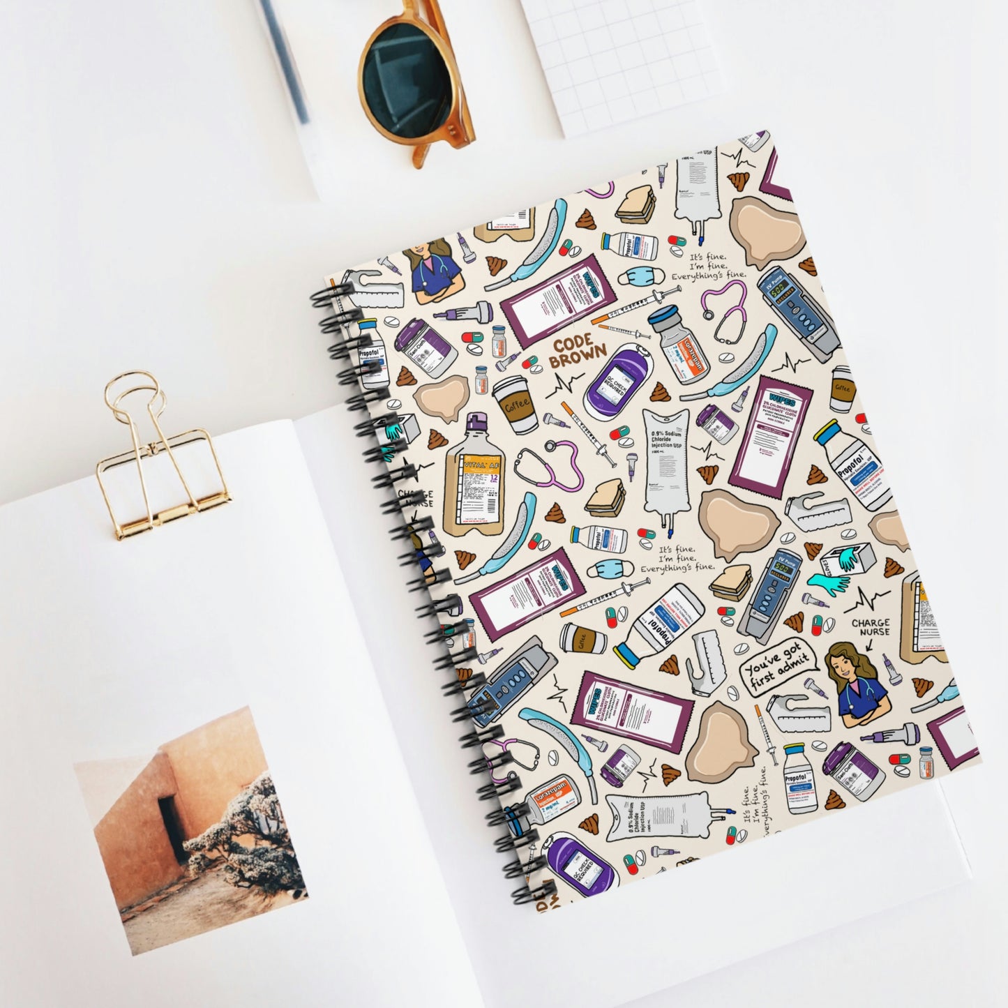 ICU Nurse Favorite Things Spiral Notebook