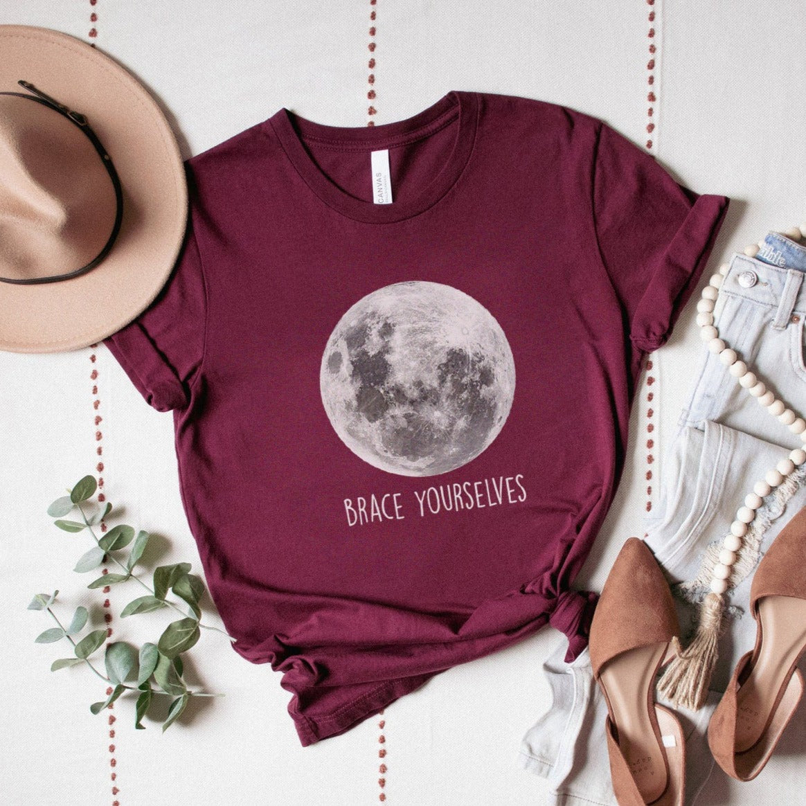 Full Moon Brace Yourselves T-shirt