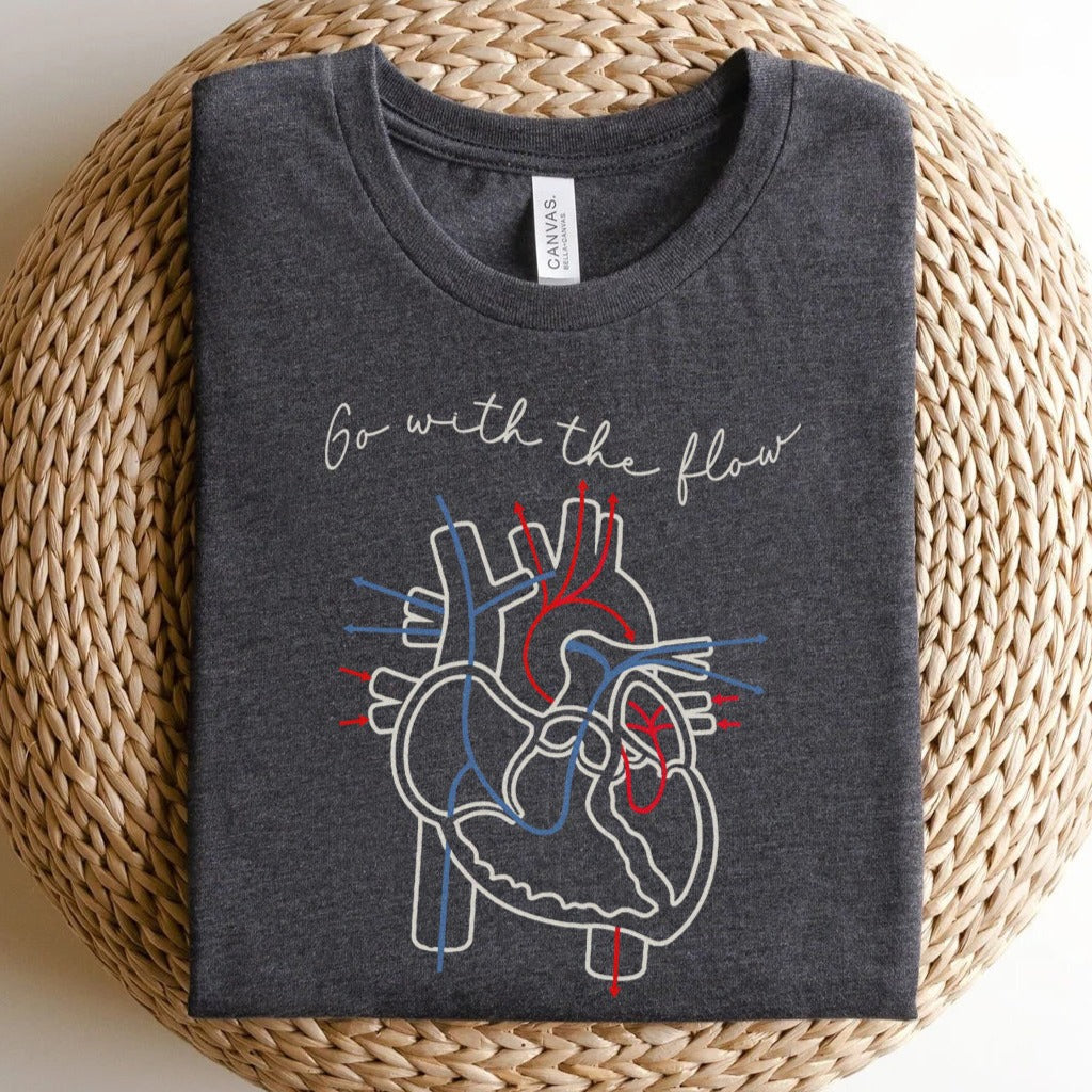 Go with the Flow Heart T-Shirt