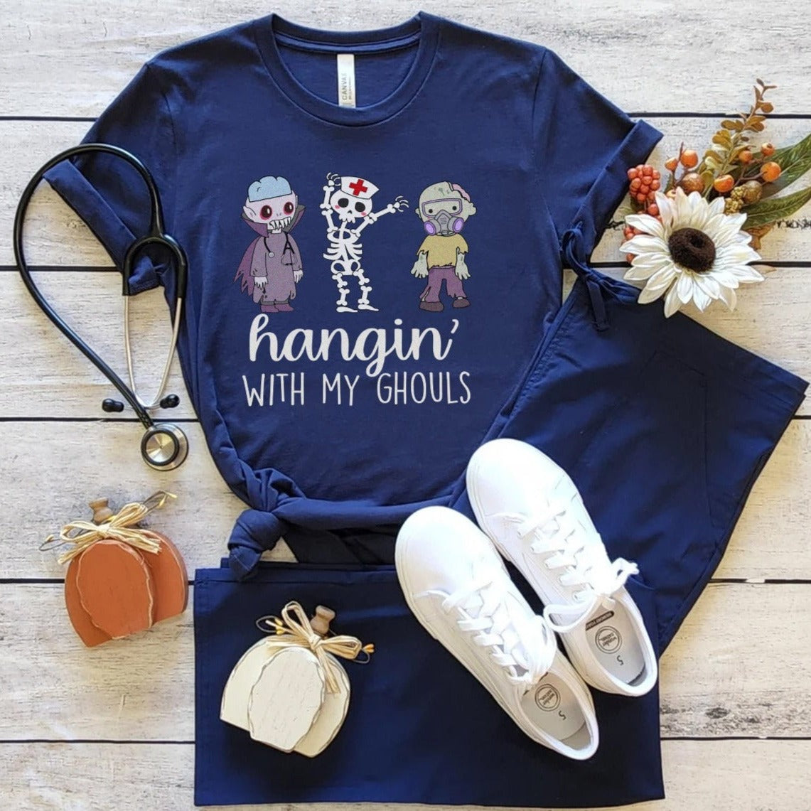 Hangin' with my Ghouls Healthcare Worker T-Shirt