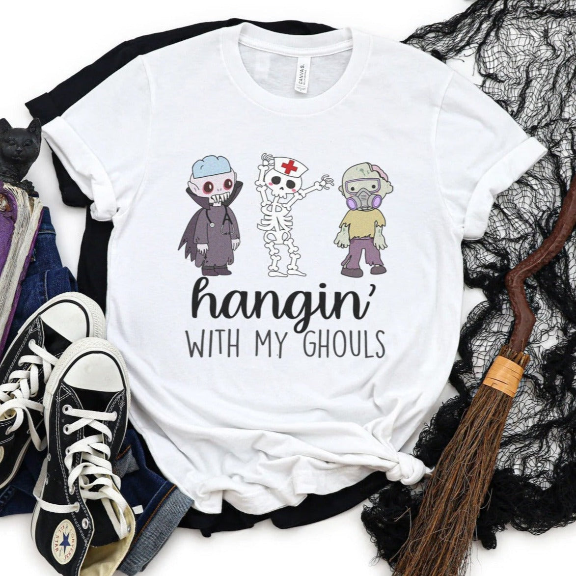 Hangin' with my Ghouls Healthcare Worker T-Shirt