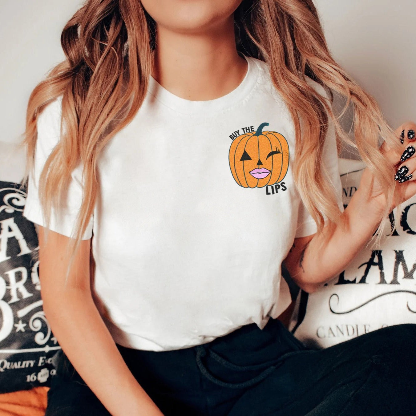 Buy the Lips Pumpkin T-Shirt