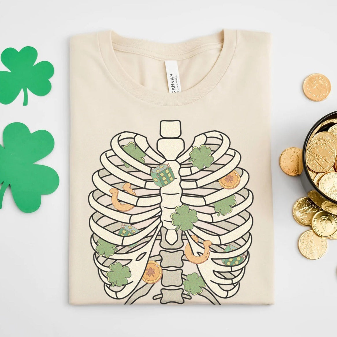 St. Patricks Day Rib Cage T-Shirt